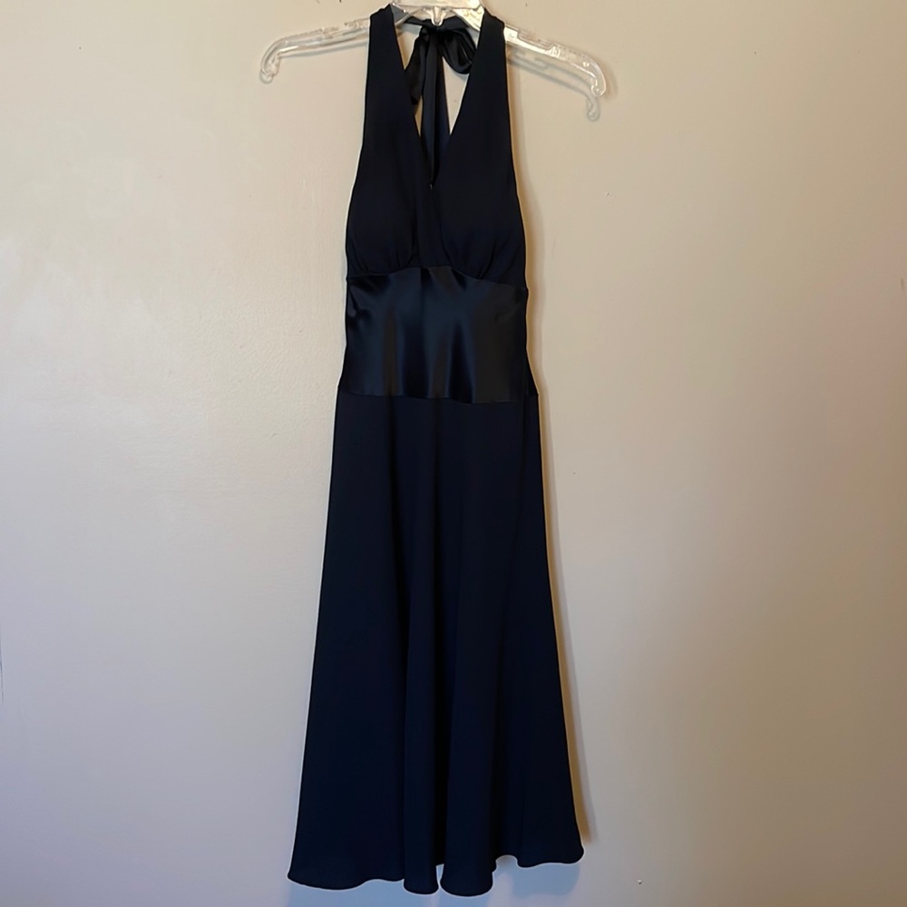 Jones New York Halter Black Cocktail Dress, Size 4